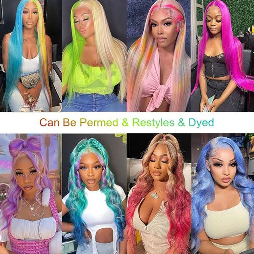 Fiumer Blonde Wig Human Hair 13x6 613 Lace Front Wig Human Hair Straight HD Transparent Lace Frontal Wigs Human Hair Pre Plucked with Baby Hair 180% Density Blond Wig 20-34inch